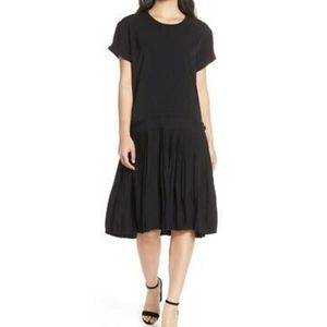 NWT Caara "Crystal" Drop Waist Pleated Dress